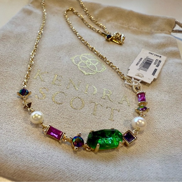 KENDRA SCOTT *NWT* Madelyn Strand Necklace in Gold/Multi Mix - Picture 7 of 9